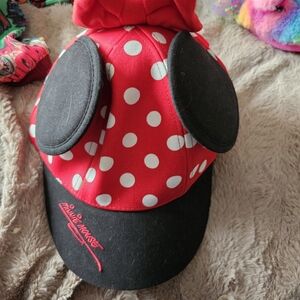Disney Red and Black Minnie Mouse Kids Hat